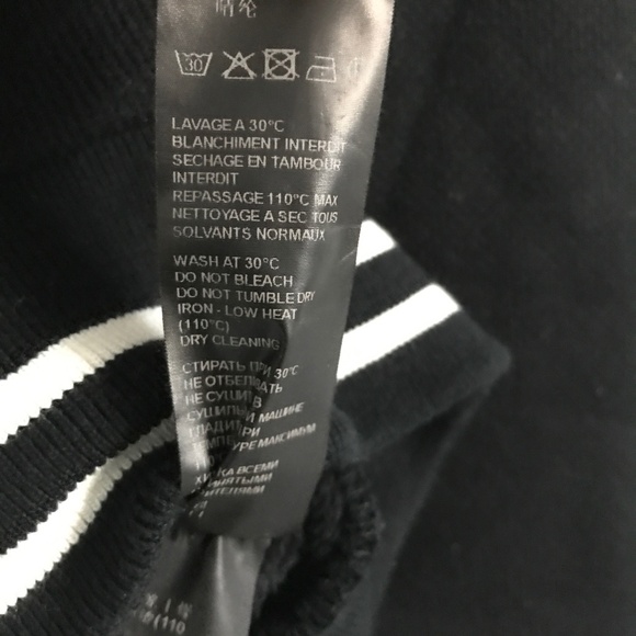 The Kooples SPORT Black Jacket Snap Button Zip Hood Mens XL - Picture 6 of 12